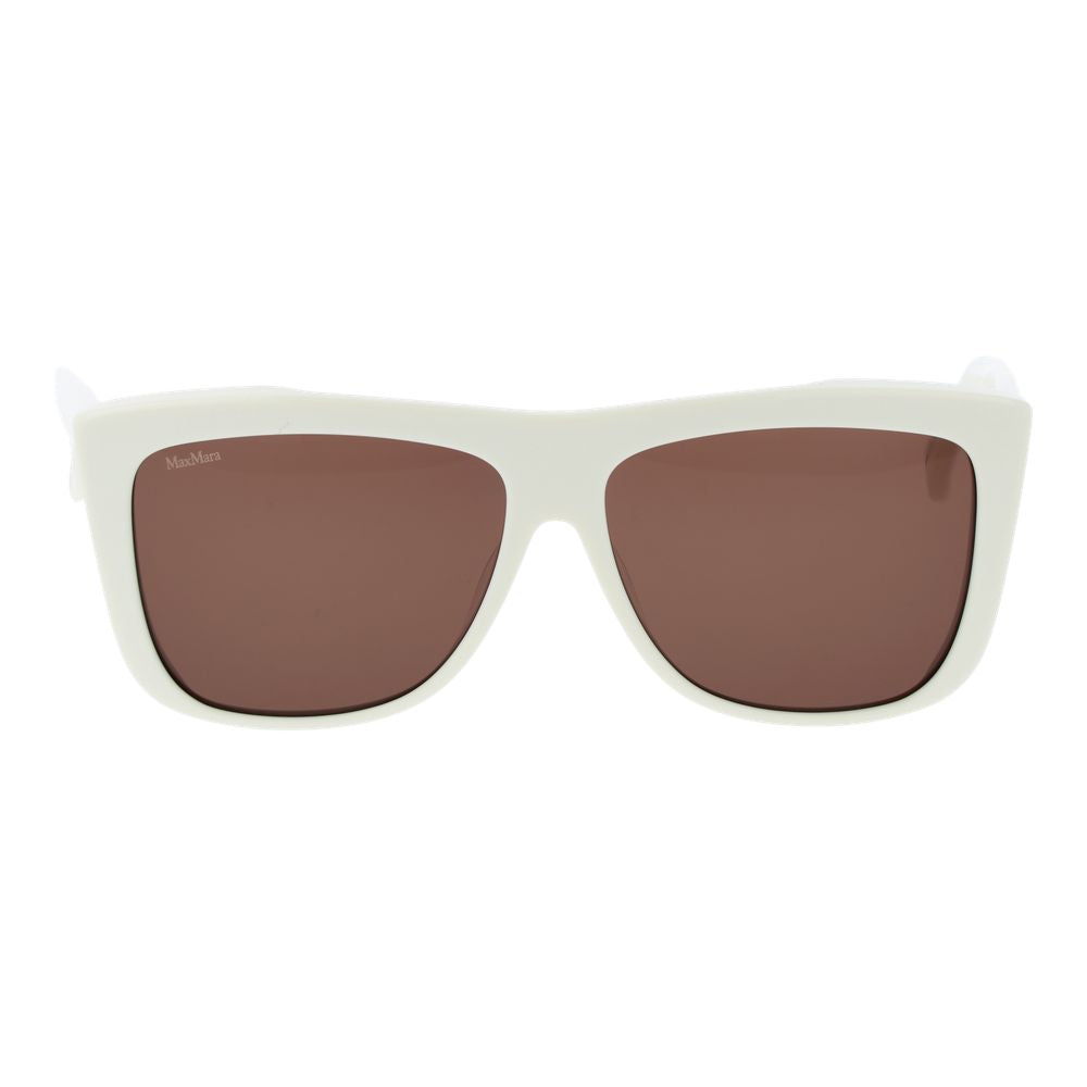 Дамски слънчеви очила Women’s sunglasses Max Mara MM0066 21E White front view