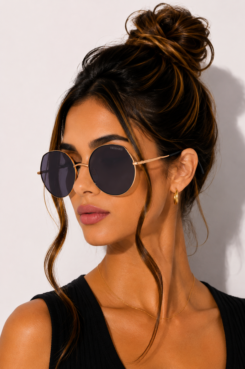 Дамски слънчеви очила Women’s sunglasses Trussardi TSW3011 09A Black