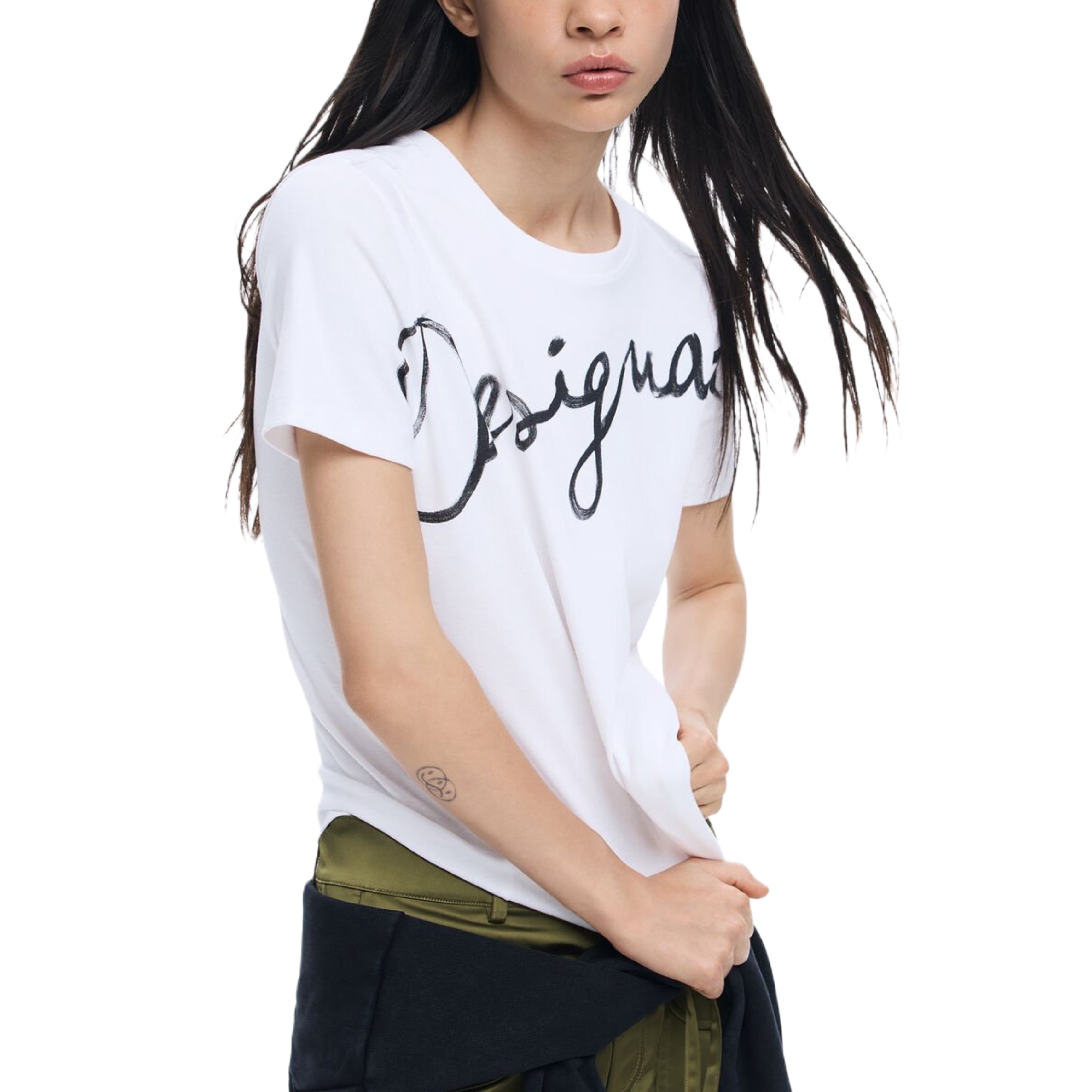 Дамска тениска Women’s t-shirt Desigual
26SWTK07 1000 White