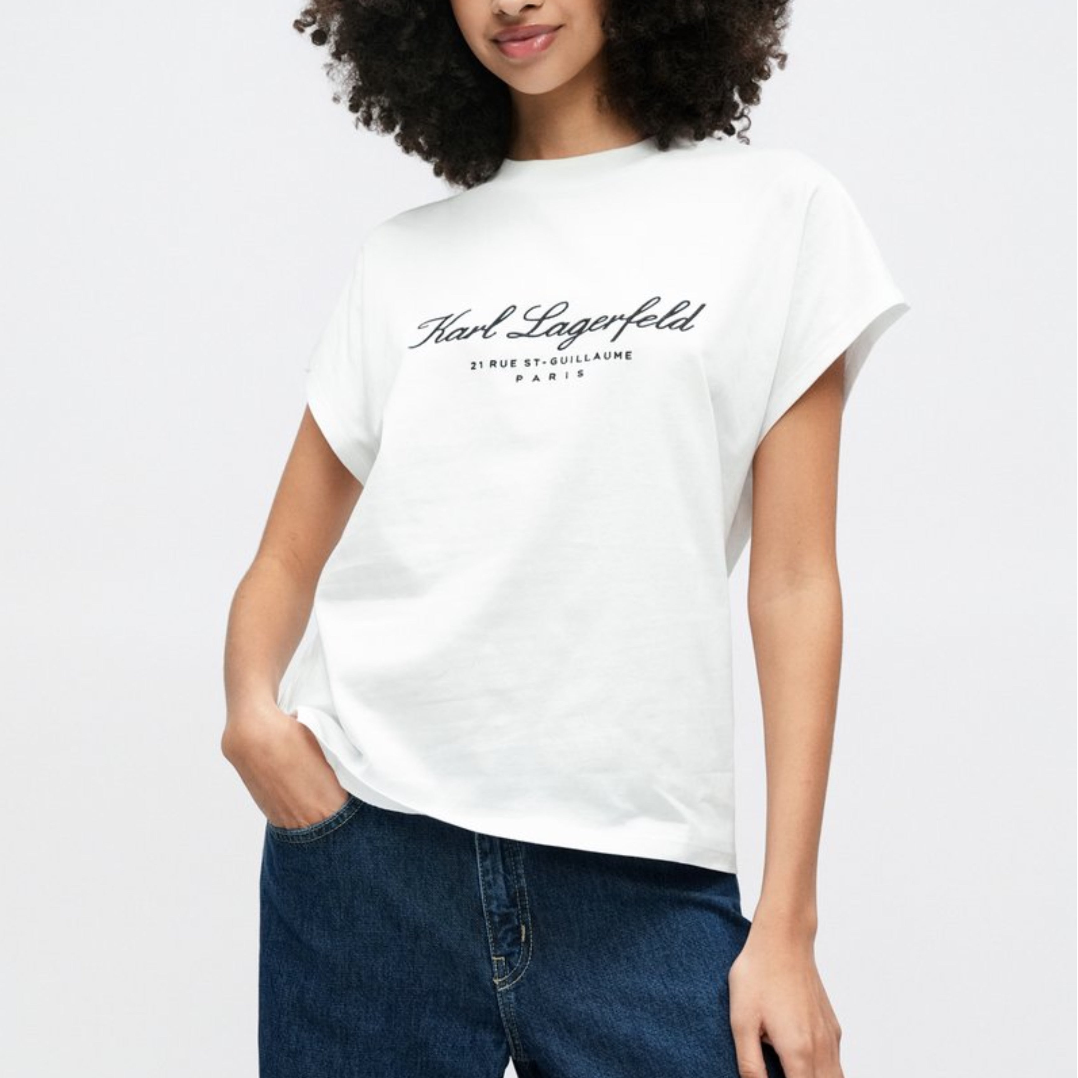 Дамска тениска Women's t-shirt Karl Lagerfeld
A2W17129 100 White
