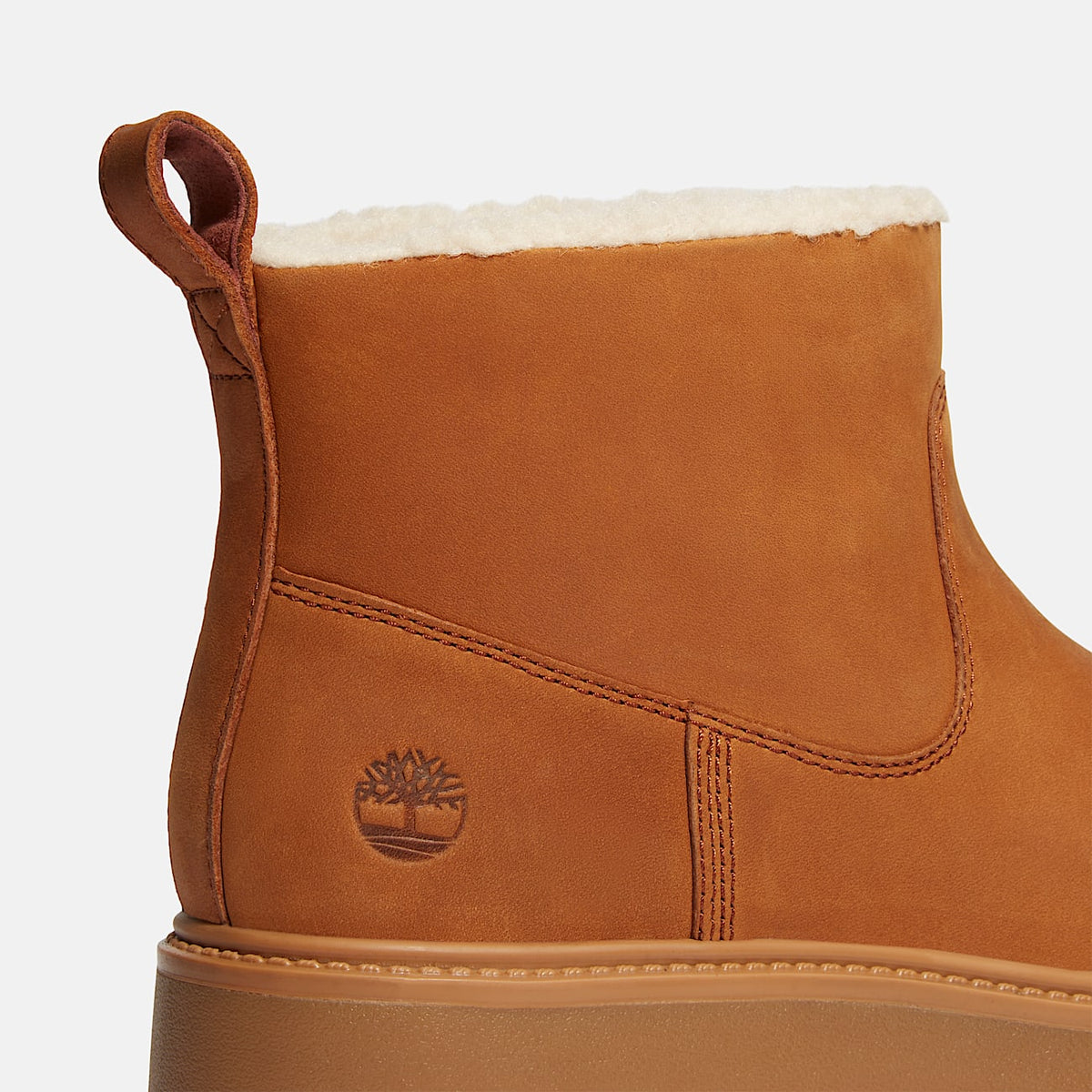 Women’s warm-line ankle boots Timberland Stone Street TB0A283GEM7 Brown logo view