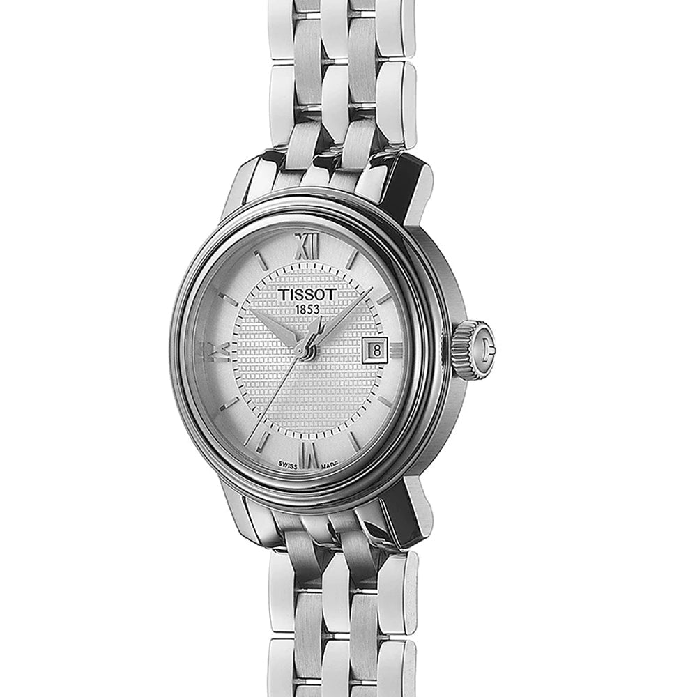 Дамски часовник Women’s watch Tissot Bridgeport Lady T0970101103800 Gray close up view
