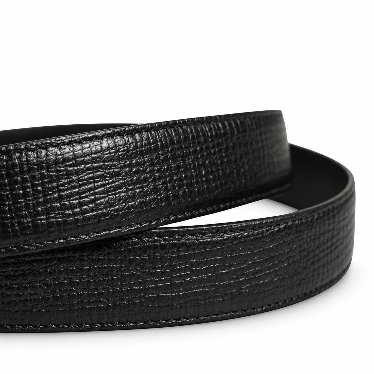Men's belt Dolce & Gabbana SKU: BC4042 B5373 leather texture close up view
