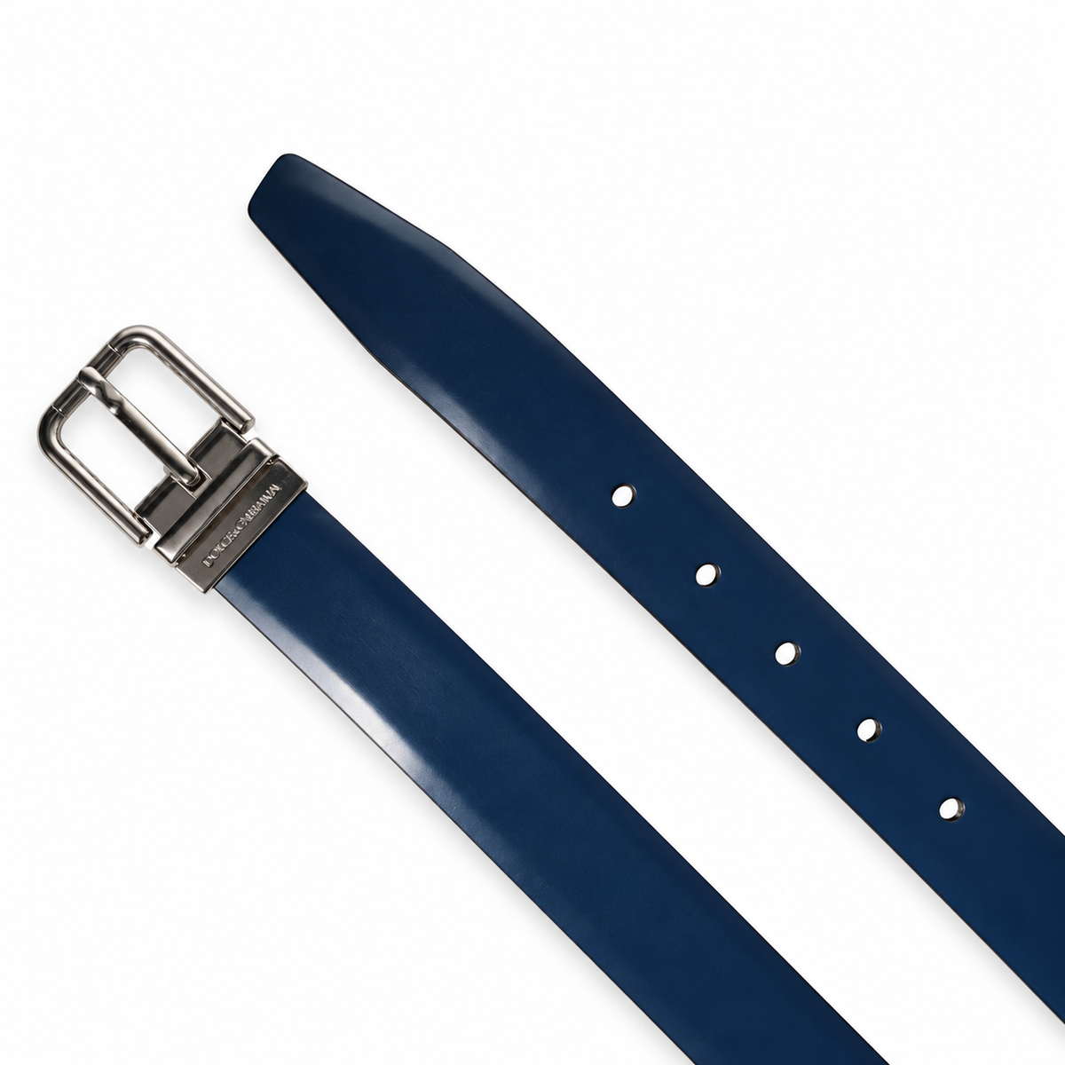 Men's belt Dolce & Gabbana SKU: BC4215 AI935 top view buckle and belt tip