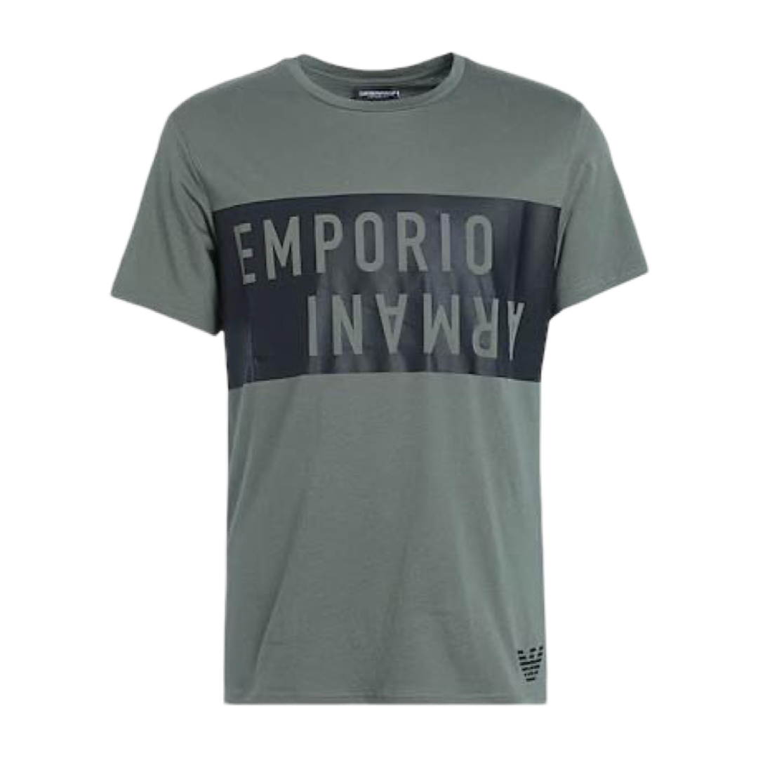 Мъжка зелена тениска Emporio Armani 211818 4R476