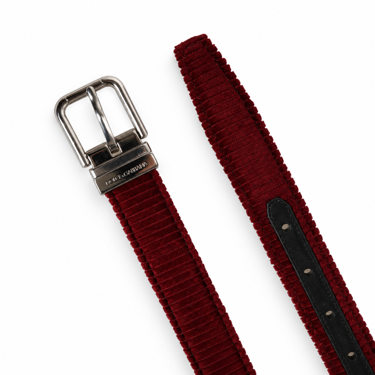 Men's belt Dolce & Gabbana SKU: BC4638 AO960 - buckle and belt tip view
