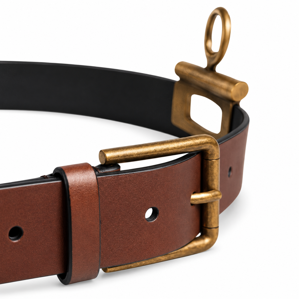 Men's belt Dolce & Gabbana SKU: BC4594 AW844 buckle close up view