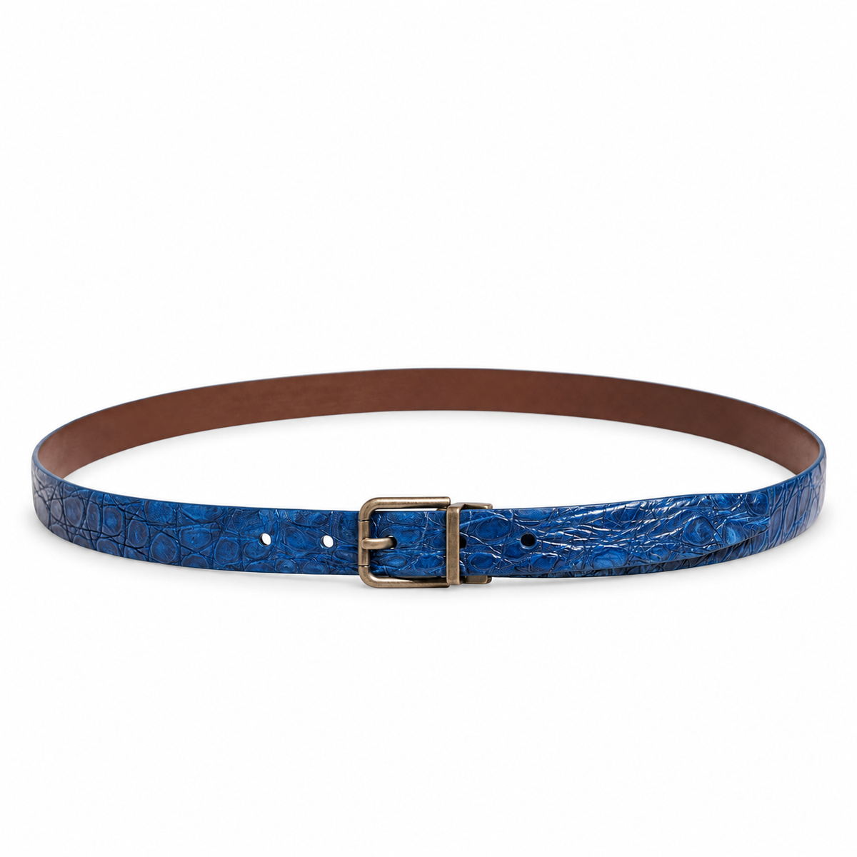 Men's belt Dolce & Gabbana SKU: BC3614 A2274 full length front view