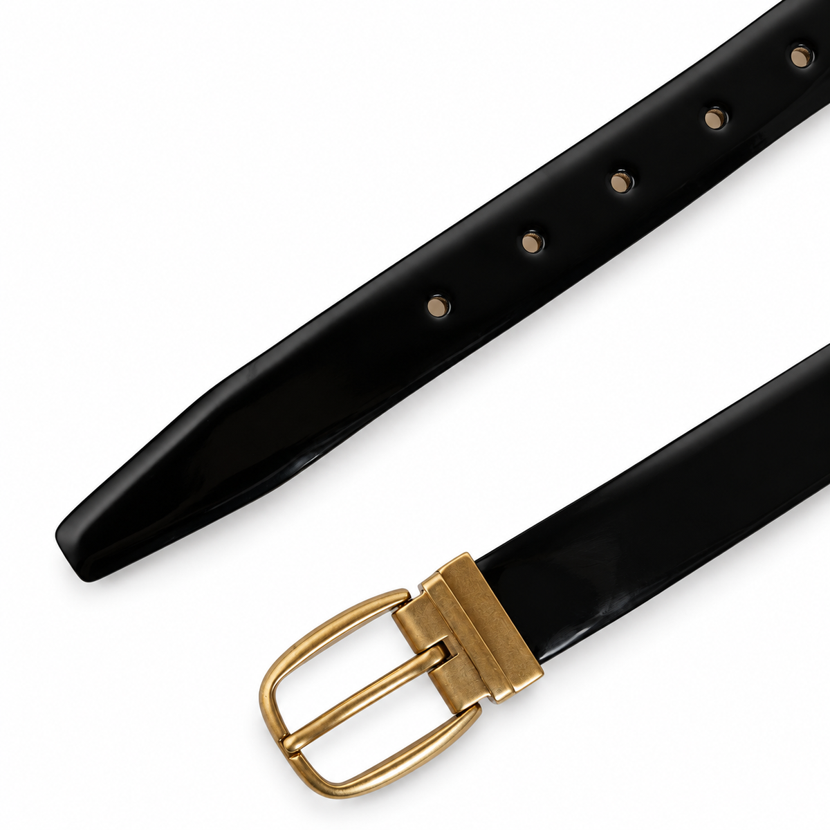 Men's belt Dolce & Gabbana SKU: BC006C A0022 80999 top view buckle and strap tip