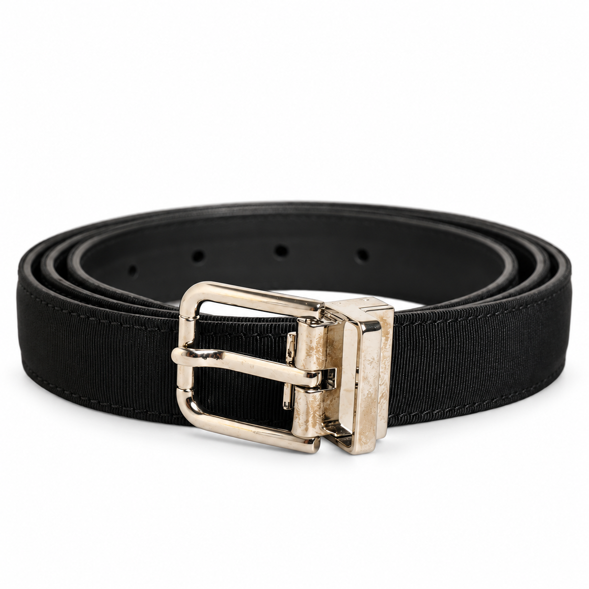 Men's belt Dolce & Gabbana SKU: BC4056 AL697 coiled front view