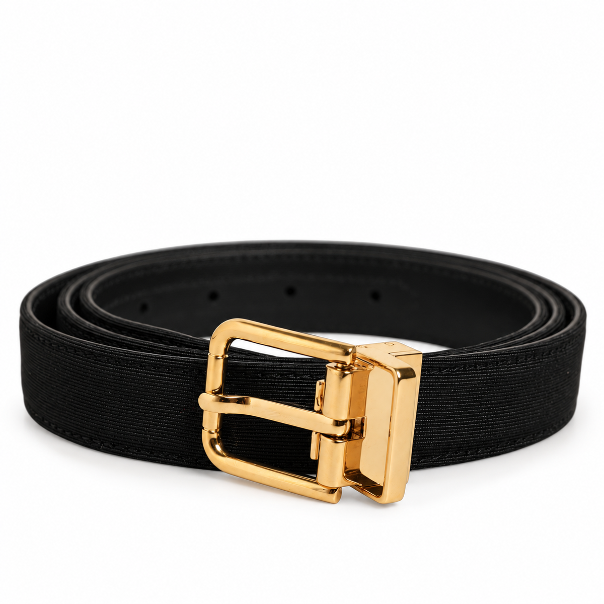 Men's belt Dolce & Gabbana SKU: BC4337 B4152 coiled front view