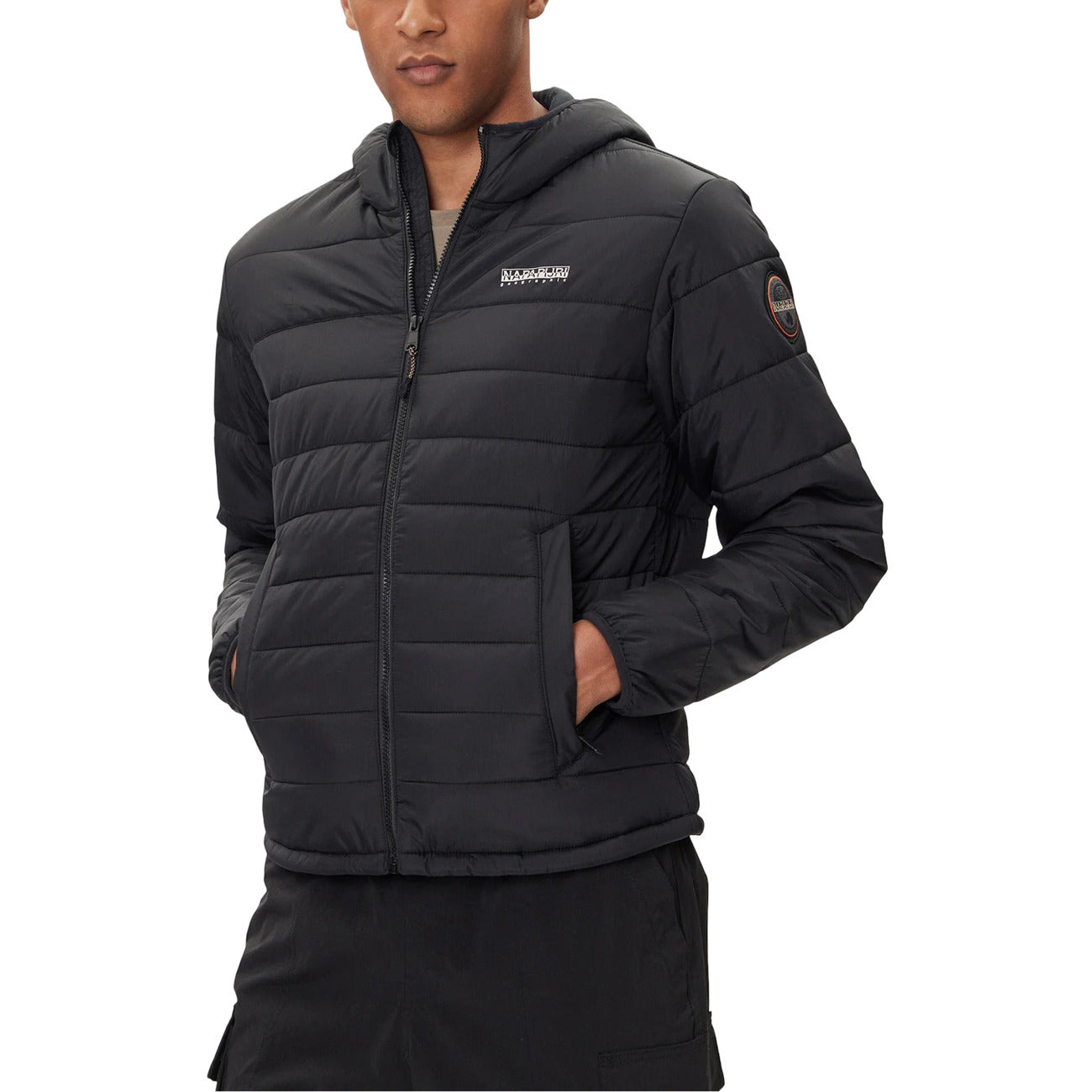 Мъжко черно яке Napapijri Men Jacket 
NP0A88U3 Front View