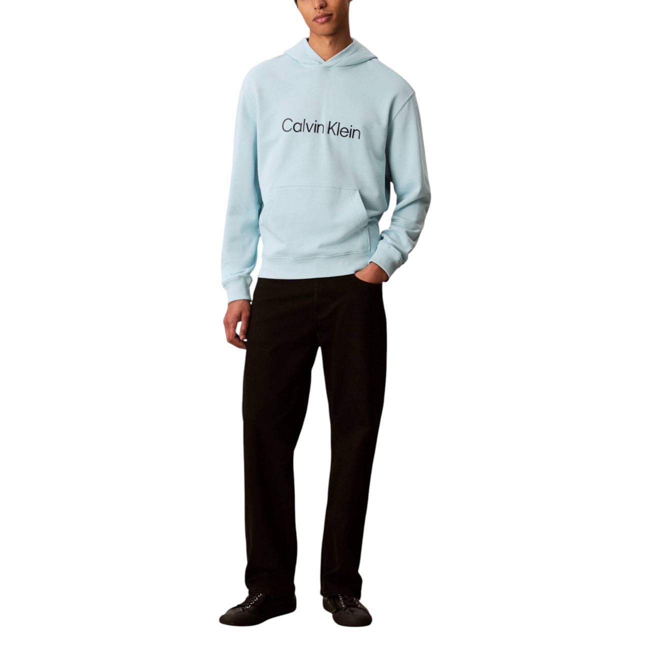 Мъжко синьо худи Calvin Klein Men Hoodie LV14LD231G Front View