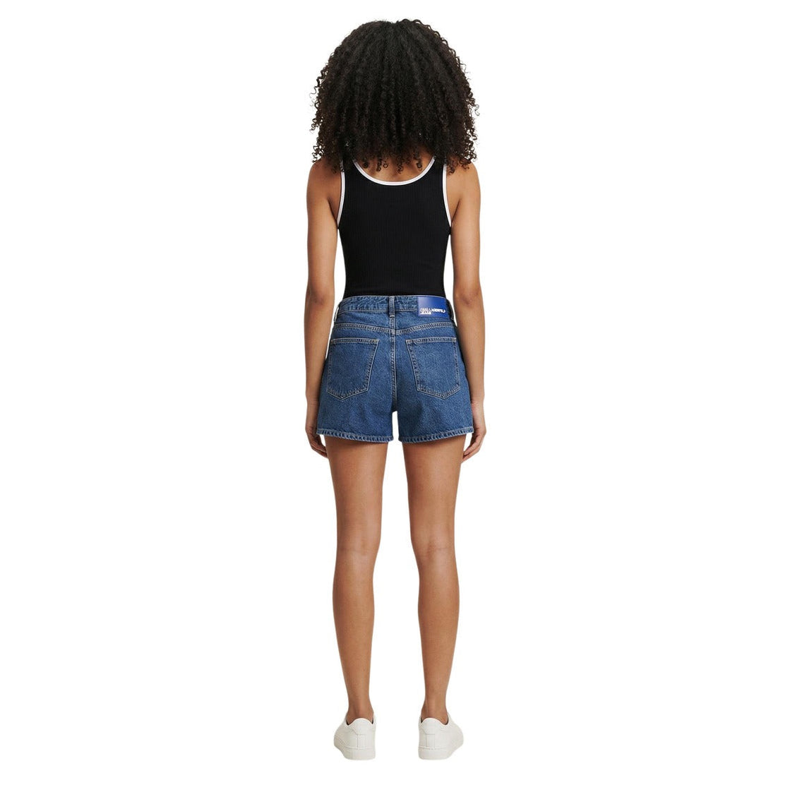 Дамски дънкови къси панталони Karl Lagerfeld Jeans Women Denim Shorts B2W10067 Back View