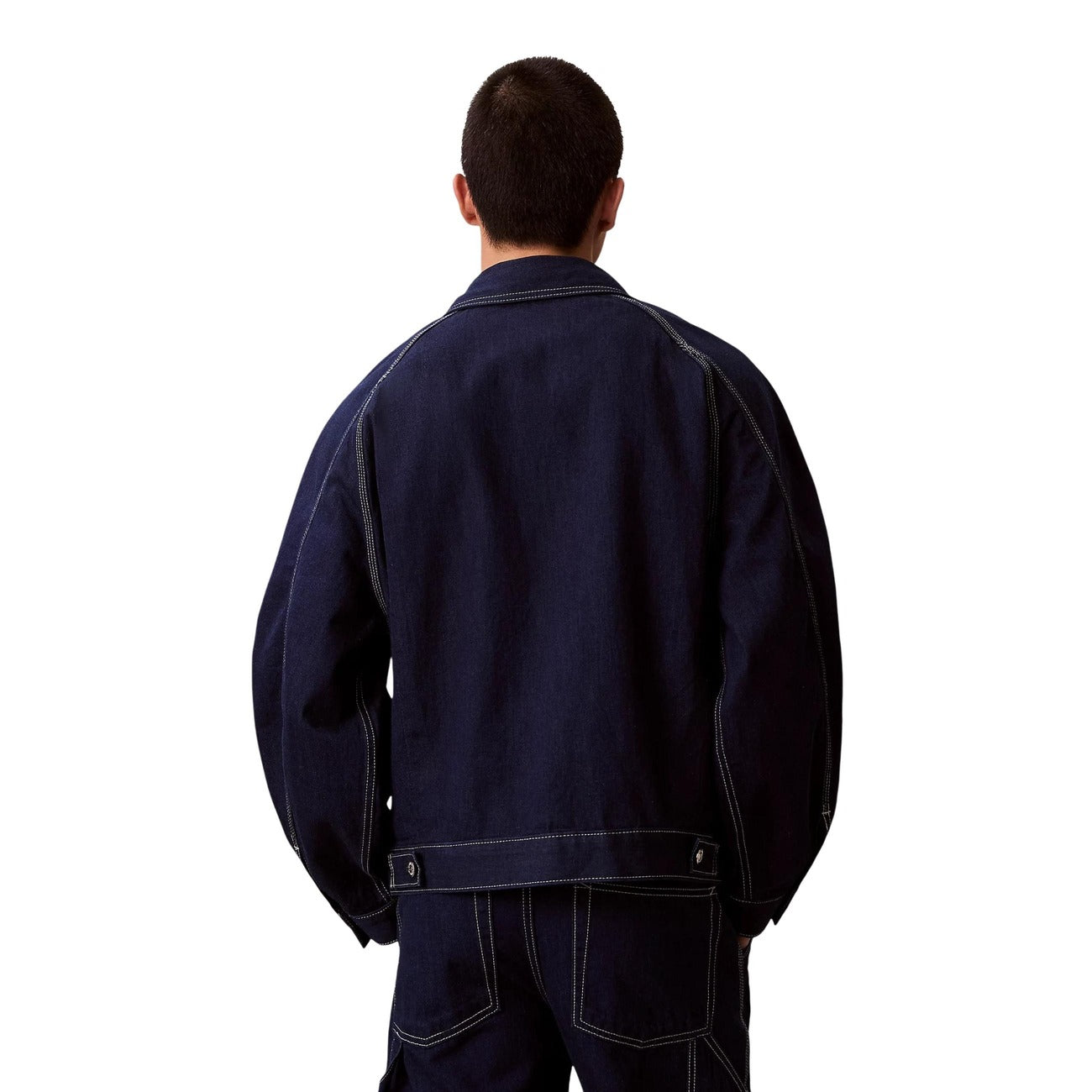 Мъжко дънково яке Calvin Klein Jeans Men Denim Jacket LV04RE734GTT Back View