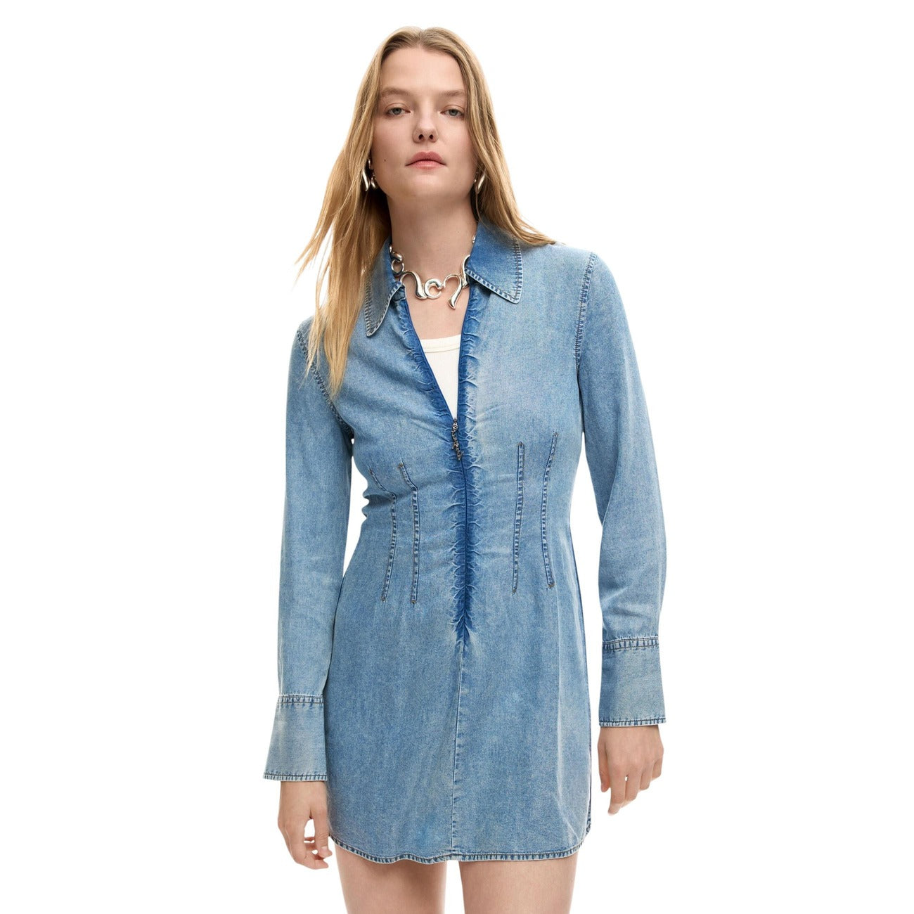 Дамска рокля Desigual women’s dress 26SWVD03 5007 front view