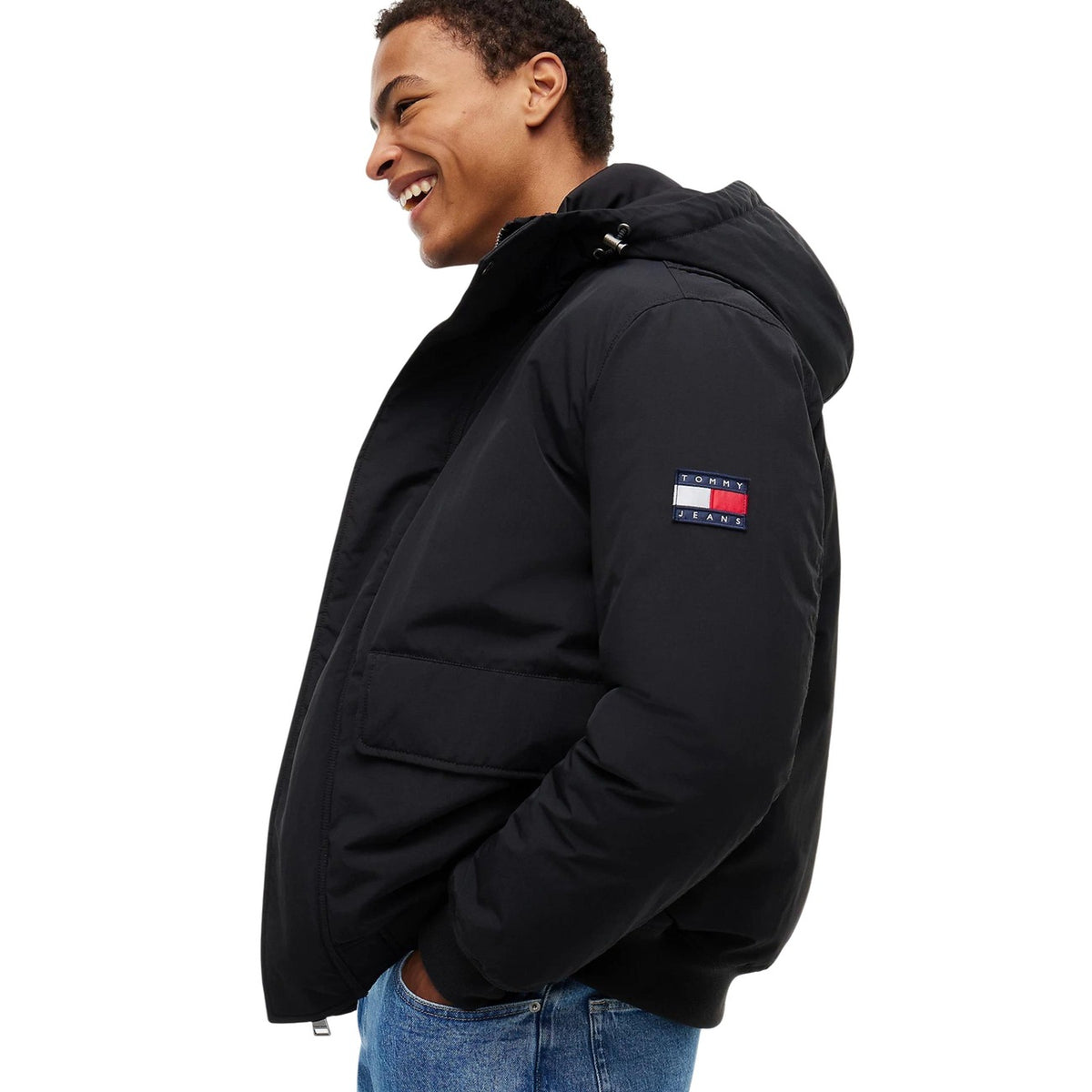 Мъжко зимно яке Tommy Hilfiger Jeans Men Water Resistant Jacket DM0DM22032 0GK Side View