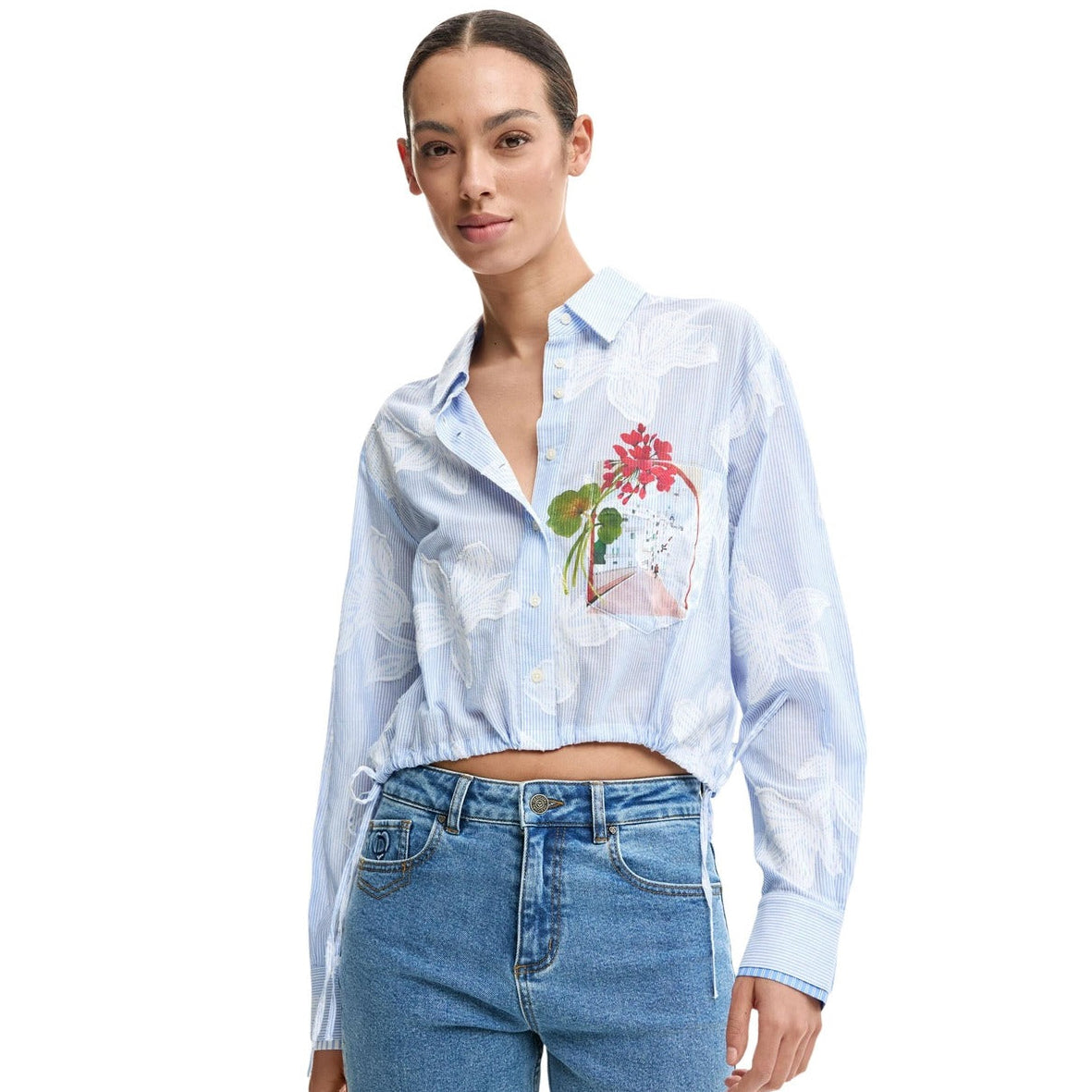 Дамска риза Desigual women’s shirt 26SWCW28 5029 front view 