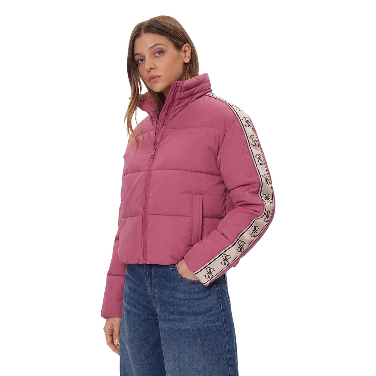 Дамско розово яке Guess Women Jacket V5BL11WGYC2 Side View