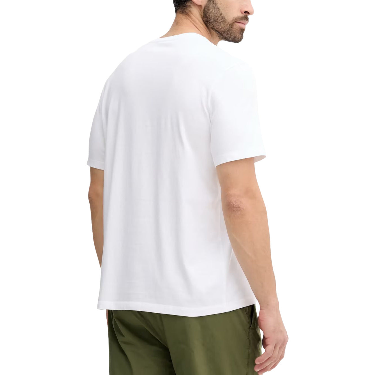 Мъжка бяла тениска Calvin Klein Jeans Men T-shirt LV04RC841G YAA Back View