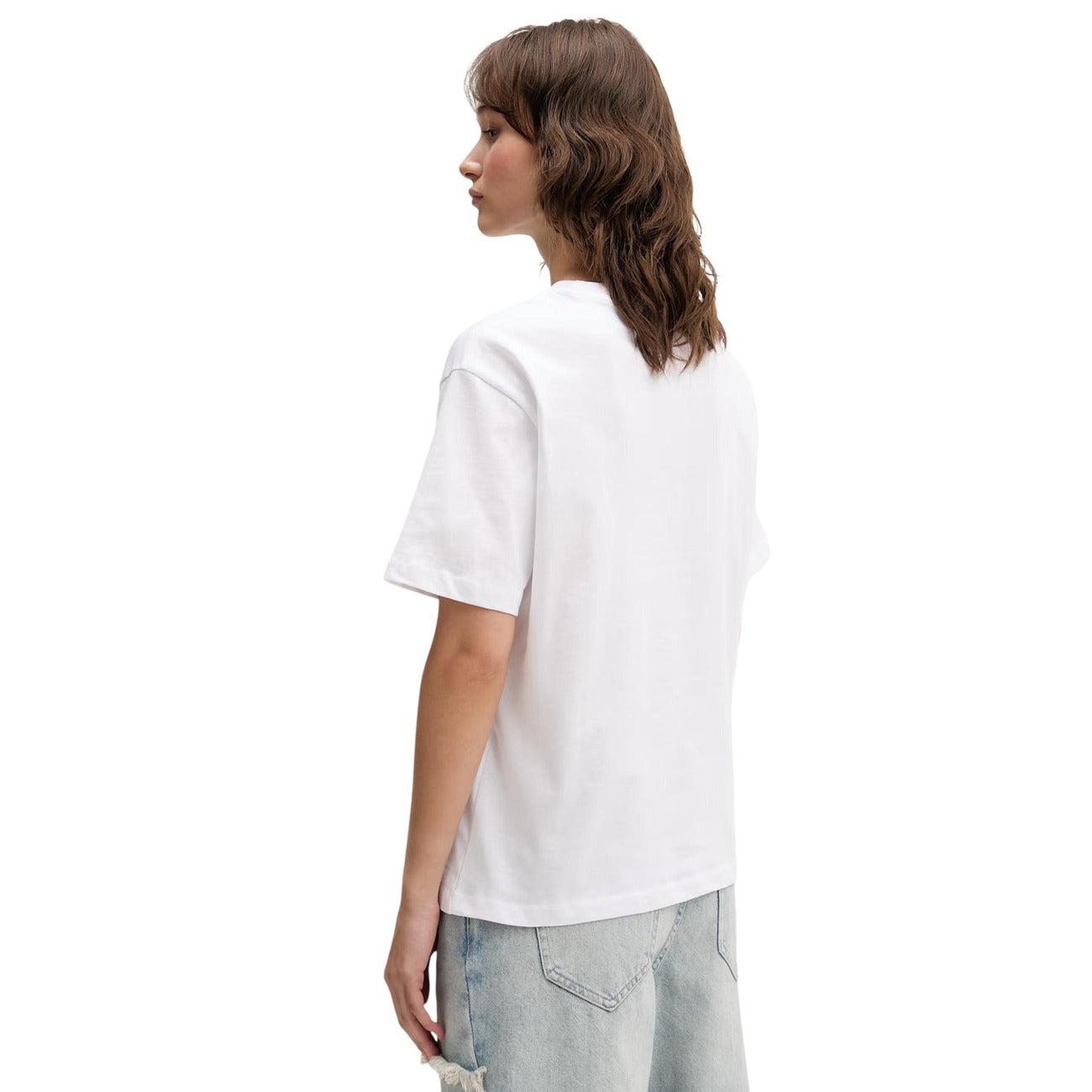 Дамска бяла тениска Karl Lagerfeld Jeans Women T-shirt B2W17071 100 Back View