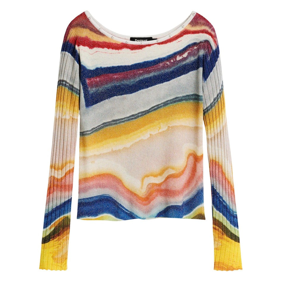 Дамски пуловер Desigual women’s sweater 26WWJF43 5002 Top view 