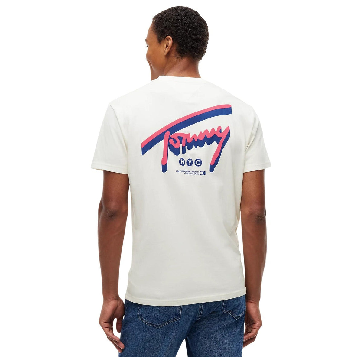 Мъжка тениска Tommy Hilfiger Jeans Men T-shirt DM0DM23542 YBL Back View