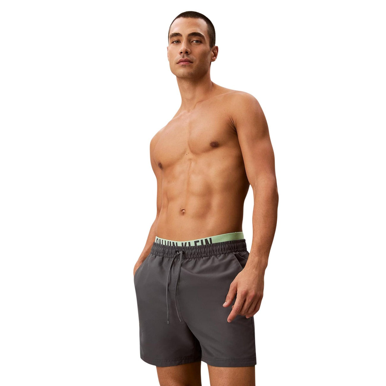 Мъжки бански Calvin Klein Jeans Men Swimwear LV00N61015 CKP Front View
