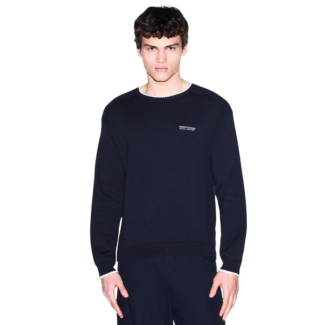 Мъжки пуловер Armani Exchange men’s sweater XM003009 AF28775 UB101 Front view 