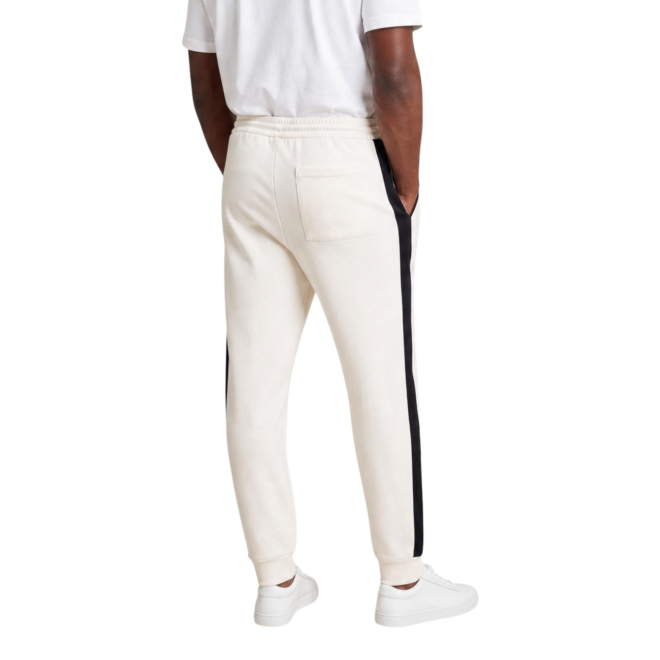 Мъжко бяло спортно долнище Armani Exchange Men Sweatpants XM003145 AF13047 U0009 Back View