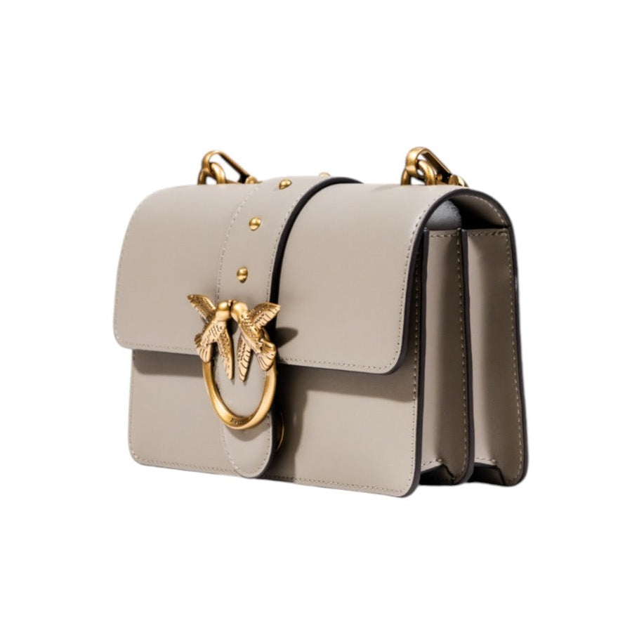 Дамска бежова чанта Pinko Shoulder Bag 105856 A0F1 Side View