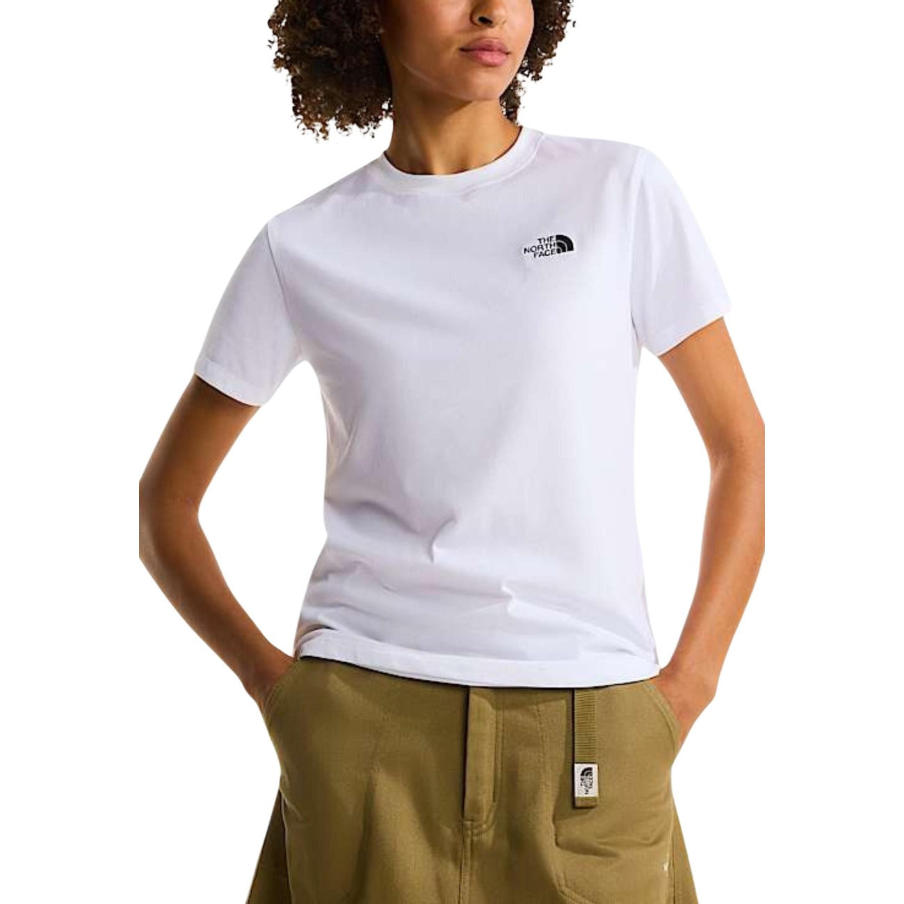 Дамска бяла тениска The North Face Women T-shirt NF0A8FX7 Front View