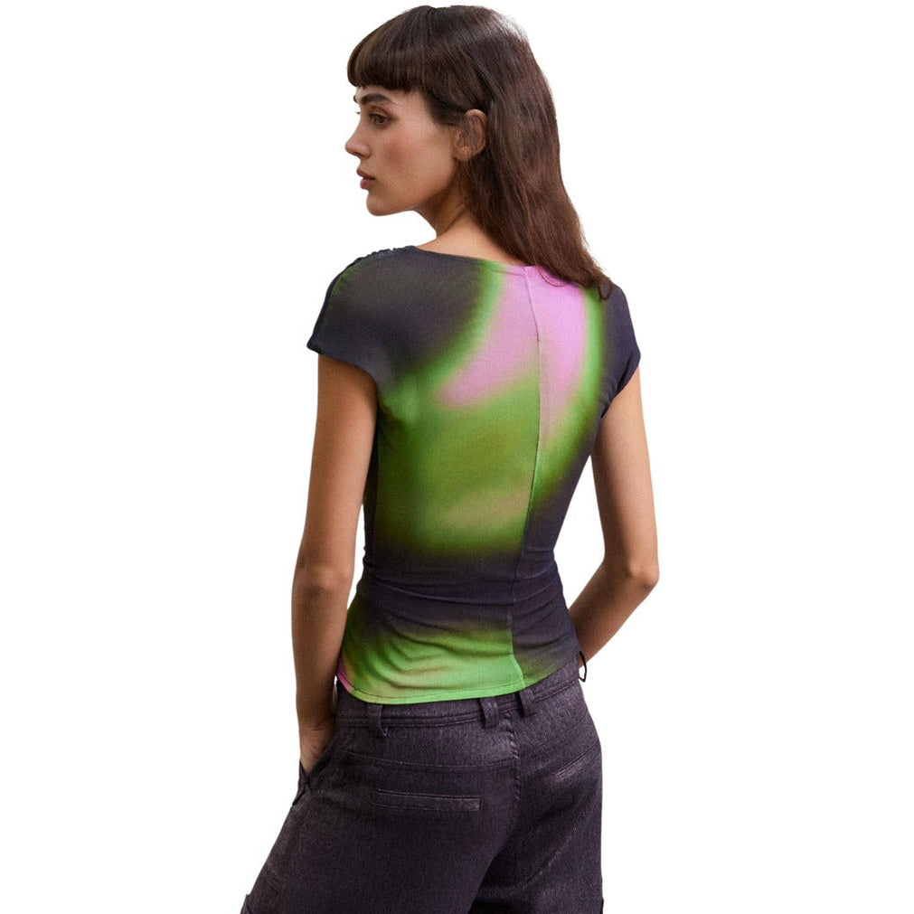 Дамска тениска Desigual women’s t-shirt 26WWTK20 2000 back view 