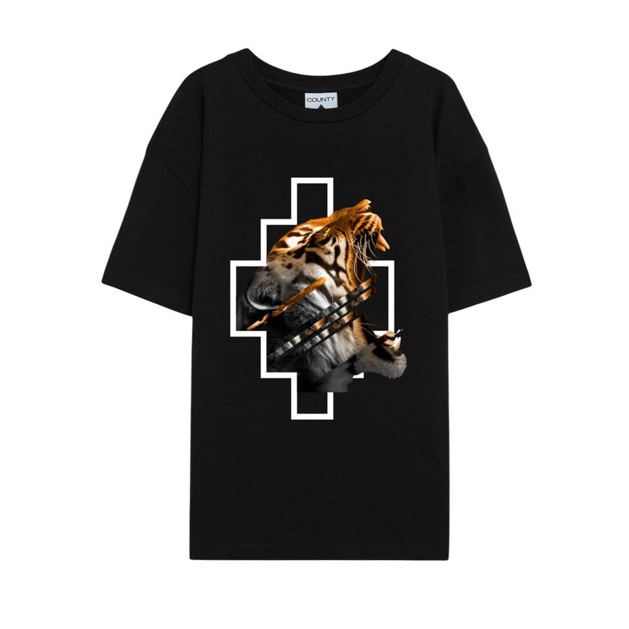 Мъжка тениска County Of Milan Marcelo Burlon Men Oversized T-shirt S6CMMATH050 Front View