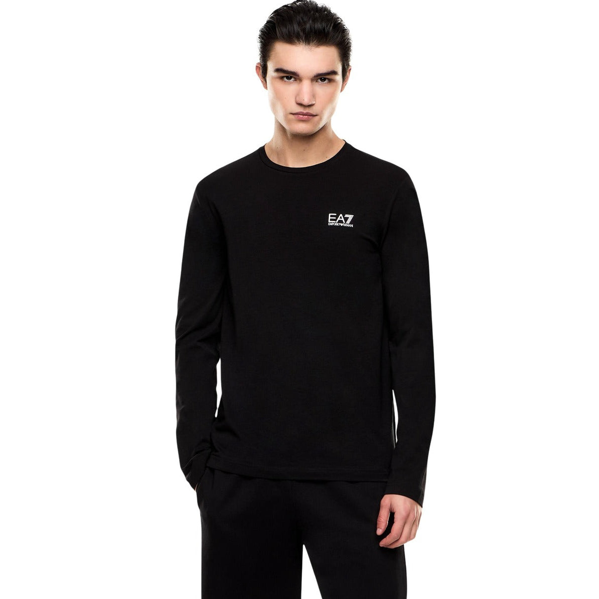 Мъжка тениска с дълъг ръкав EA7 Emporio Armani Men T-shirt 8NPT28 PJVQZ 1200 Front View