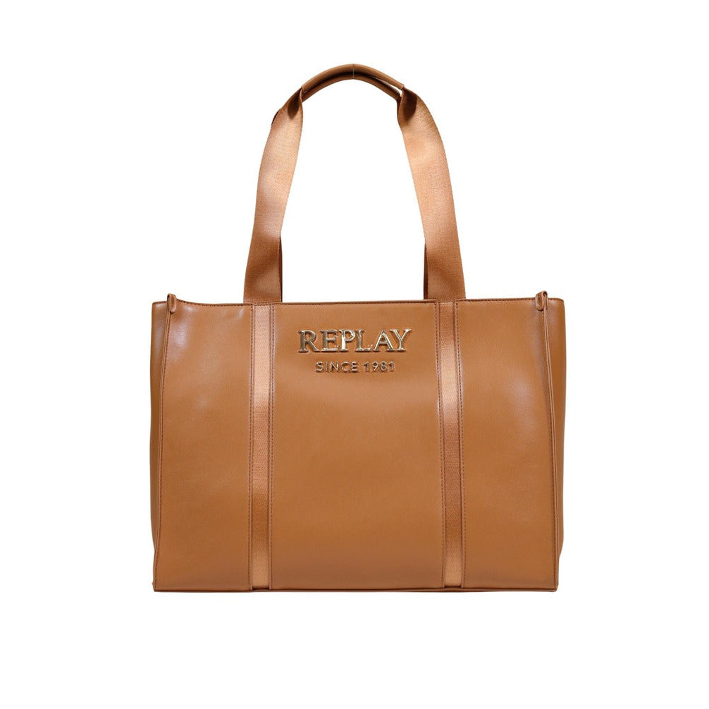 Дамска кафява чанта Replay Women Shopping Bag FW3675.000.A0015G-0098 Front View