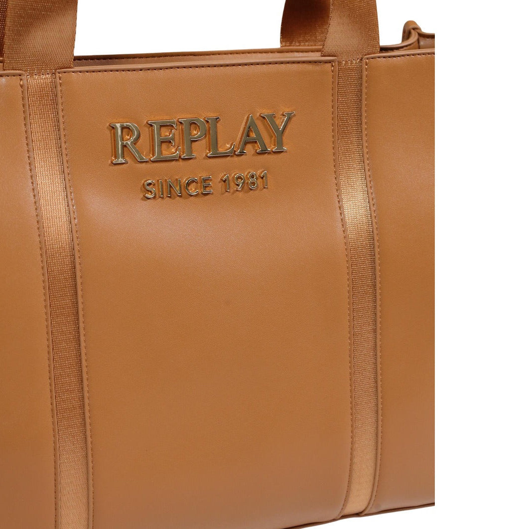 Дамска кафява чанта Replay Women Shopping Bag FW3675.000.A0015G-0098 Close-Up