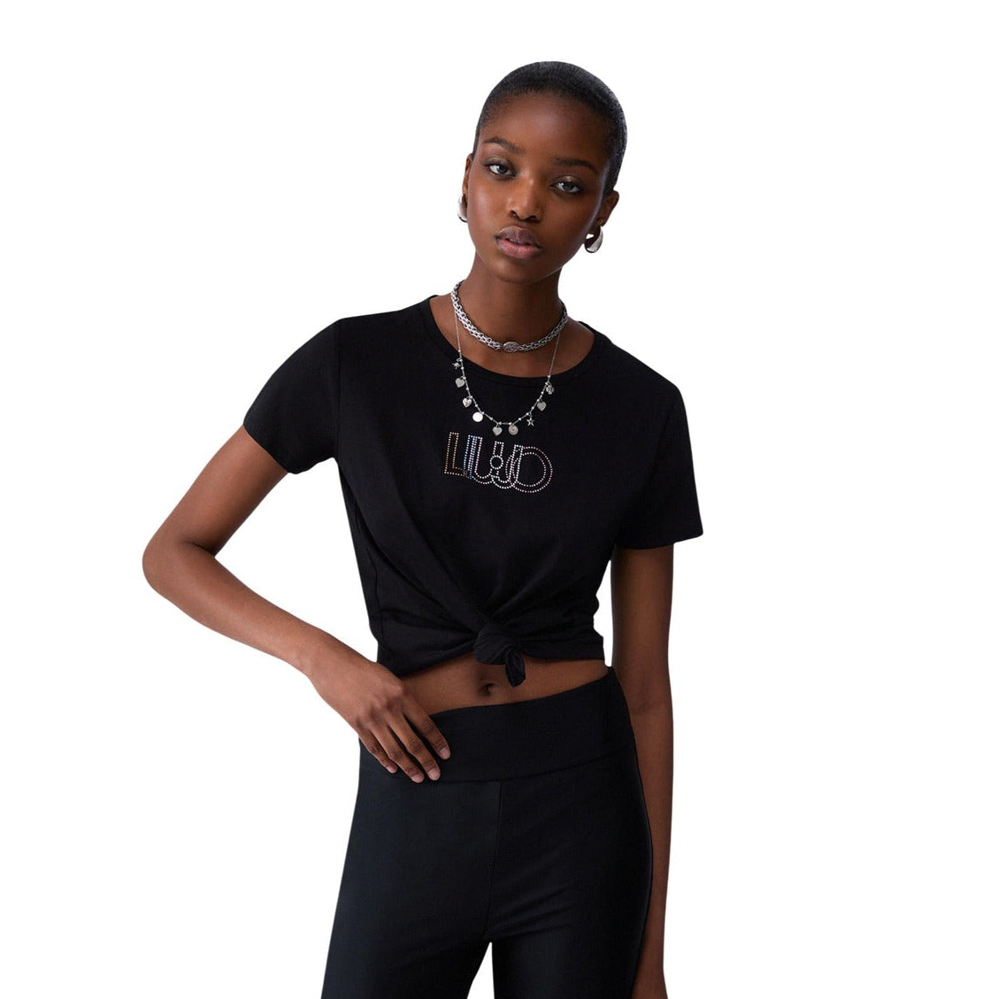 Дамска тениска Liu Jo women’s t-shirt TF6251JS923 W9415 front view 