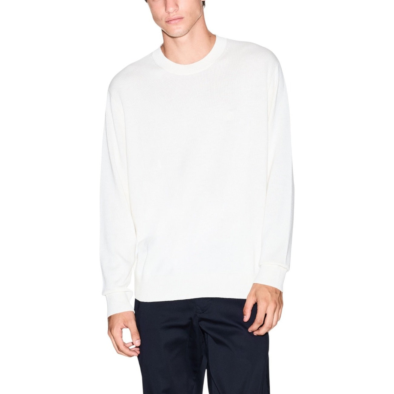 Мъжки бял пуловер Armani Exchange Men Sweater XM000338 AF12291 Front View