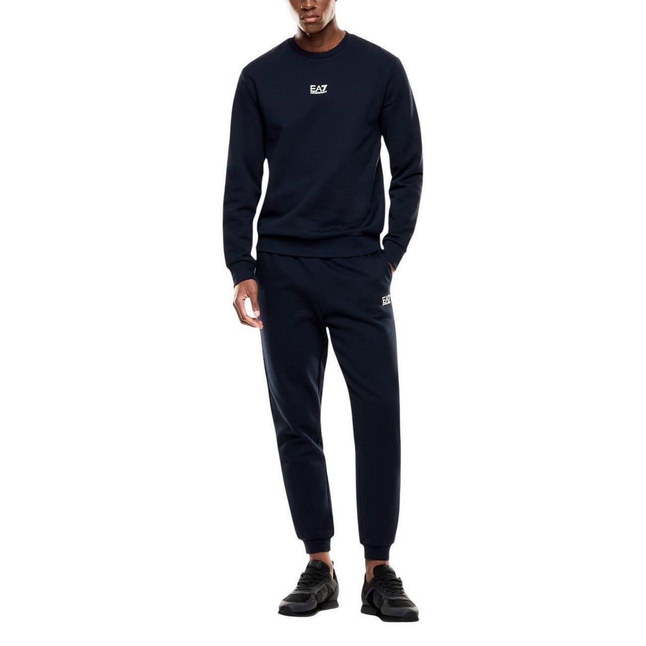 Мъжка синя блуза EA7 Emporio Armani Men Sweatshirt 8NPM34 PJVTZ Front View