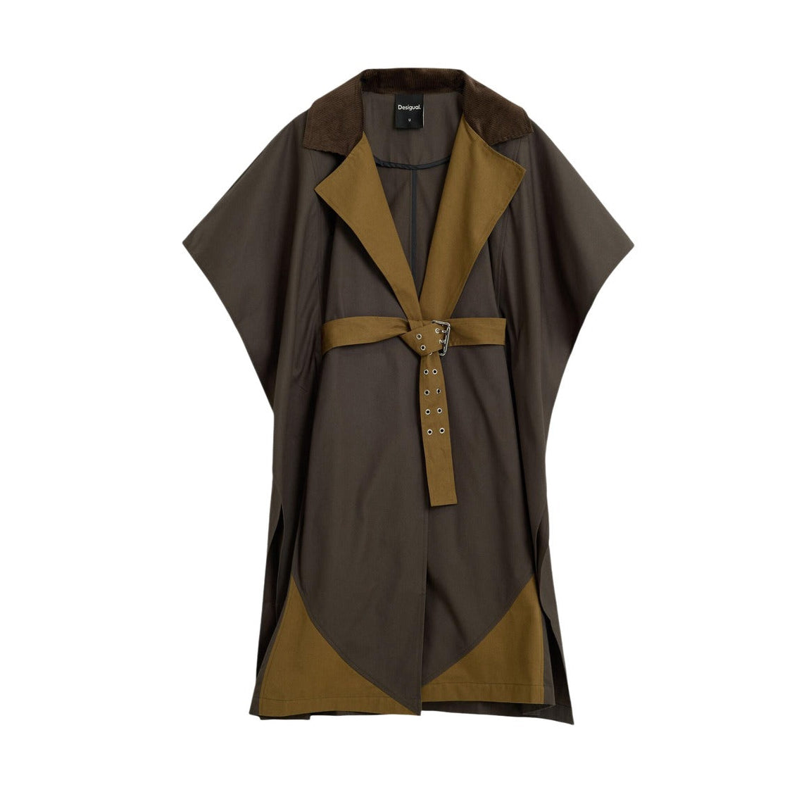 Дамско пончо тренчкот Desigual Women Poncho Trench Coat 26WAIA23 6000 Front View