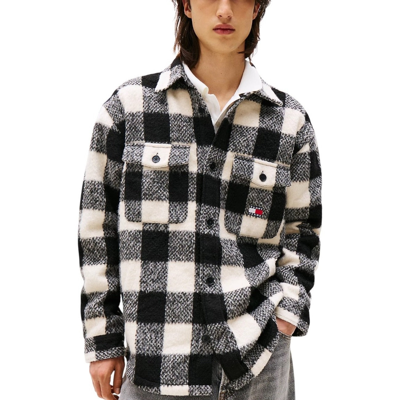 Мъжка жилетка Tommy Hilfiger Jeans Men Cardigan DM0DM22013 Front View