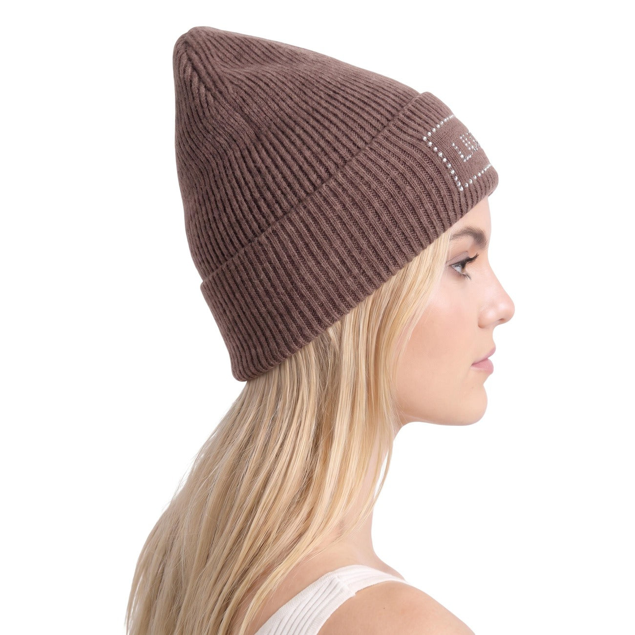 Дамска кафява зимна шапка Liu Jo Women Winter Hat 2F6022 MA38S 00533 Model View