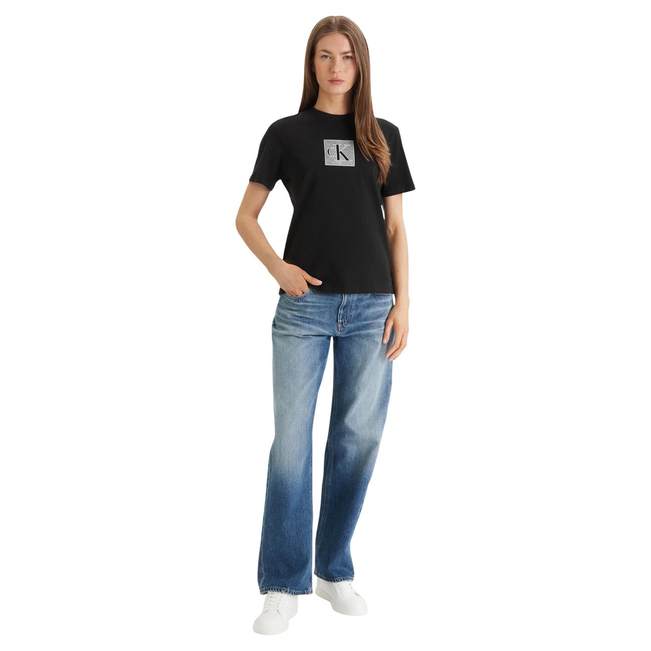 Дамска тениска Calvin Klein Jeans Women T-shirt LV047F819G UB1 Front View