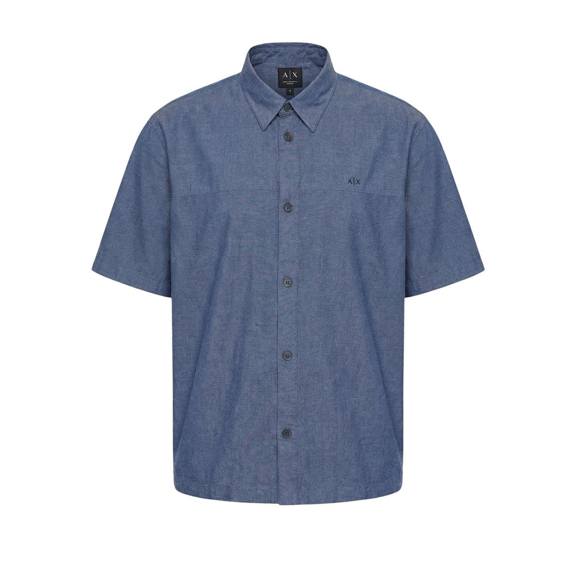 Мъжка синя риза Armani Exchange Men Shirt XM002283 AF22712 MB001 Front View